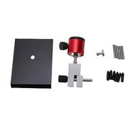 Fafeicy Mini Tornillo de Banco, Abrazadera de Mesa Pequeña de Mandíbula Ajustable con Base Giratoria de 360 grados, 6 Varillas y Fundas de Silicona para Fabricación de Joyas,