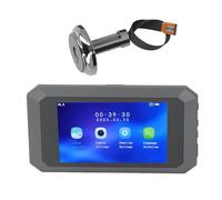 Fafeicy Mirilla de Puerta con Vídeo Inteligente, Pantalla LCD de 3,97 Pulgadas con Cámara 1080P, Visión Nocturna Gran Angular de 135 Grados, para Orificio de Puerta de 15, 30 Mm