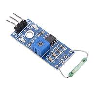 Fafeicy Módulo de Láminas Magnéticas, Juego de 4 Uds., Interruptor Normalmente Abierto, Comparador LM393 para Sensor de Ventana de Seguridad de Puertas