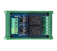 Fafeicy Módulo de Relé de Aislamiento Optoacoplador, Enchufable 5V 18.8mA | Placa amplificadora de señal, acondicionamiento de señal PLC de un chip, riel de alimentación dual, antiinterferencias