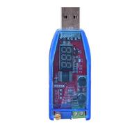 Fafeicy Módulo Regulador de Potencia Ajustable USB, Aluminio, Salida de 1-24 V, Control de Voltaje Suave, Ideal para Proyectos de Bricolaje y Robótica