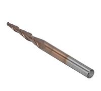 Fafeicy Molinos de Extremo de la Nariz de Bola Cónica, Herramienta de Tallado de Molinos de Cono de Cortador de Molino, Hecha de Acero de Tungsteno (R1.5 * 47*D8*85mm)