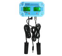 Fafeicy Monitor de Calidad del Agua 3 en 1 PH EC TEMP Probador Digital Multiparámetro con Retroiluminación LCD Calibración Automática para Hidroponía Acuario Piscina Laboratorio (BLUE)