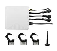 Fafeicy Monitor de Energía WiFi, Medidor de Energía para el Hogar Inteligente con Sensores de Abrazadera CT 3x120A, Detección de Consumo de Electricidad en Tiempo Real para Aires