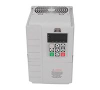 Fafeicy Monofásico a Trifásico VFD 4KW Variador de Frecuencia 25A 220V a 380V Regulador de Control de Velocidad para Motores Cubierta de Plástico ABS Ventiladores Bombas Compresores de Aire