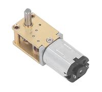 Fafeicy Motor de Engranaje DC 6V, Motor de Engranaje Helicoidal de Metal, Salida de Alta Potencia y bajo Nivel de Ruido, Ideal para Proyectos de Bricolaje y Robots (30RPM)