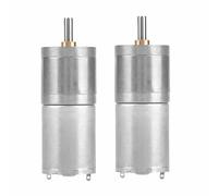 Fafeicy Motor de Engranaje de 25 Mm, 12 V, 1000 RPM, Motor de Engranaje de CC, de de Reducción de Velocidad Micro Eléctrica para Cerradura Electrónica, 2 Piezas