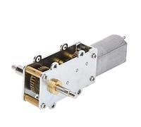 Fafeicy Motor de Engranaje Helicoidal DC 3-24 V Motor de Reducción de Velocidad de Torsión Grande de Tamaño Pequeño 5-120 RPM con Artesanía Fina Trabajo Estable para Expositores Máquinas (12V32 a)
