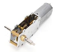 Fafeicy Motor de Engranaje Helicoidal DC 3-24 V Motor de Reducción de Velocidad de Torsión Grande de Tamaño Pequeño 5-120 RPM con Artesanía Fina Trabajo Estable para Expositores Máquinas (12V120