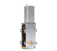Fafeicy Motor de Engranaje Helicoidal DC 3-24 V Motor de Reducción de Velocidad de Torsión Grande de Tamaño Pequeño 5-120 RPM con Artesanía Fina Trabajo Estable para Expositores Máquinas (12V7.5