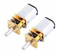 Fafeicy Motor de Engranaje N20 6V 300RPM Motor de Reducción de Velocidad con Caja de Cambios de Metal, CC Orientado para Robótica de Bricolaje 2 Piezas