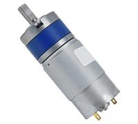 Fafeicy Motor de Engranaje Planetario D Eje de Cobre Cepillo de Carbono DC 12V para Automatización Industrial (120RPM)