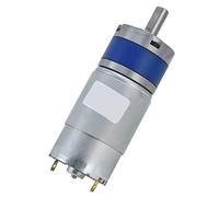 Fafeicy Motor de Engranaje Planetario D Eje de Cobre Cepillo de Carbono DC 12V para Automatización Industrial (1600RPM)