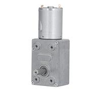 Fafeicy Motor de Engranajes de Tornillo sin Fin Autoblocante de 12 V CC, | Construcción interna de alambre de cobre, rotación CW/CCW mediante intercambio de cableado, carcasa anticorrosión sellada,