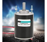Fafeicy Motor Eléctrico de CC de Eje Hueco 30W 3420, 3000/6000 Rpm, 2 Kgf.cm, para Cortacésped, Máquina Pulidora, Taladro Eléctrico, con Diseño de Eje Hueco, para Hacer Flotar Peces (12V3000rpm)