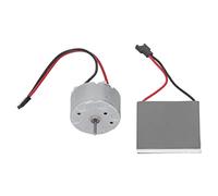 Fafeicy Motor Universal de Ventilador para Chimenea de Latón y Aleación de Aluminio, Rendimiento Estable, Fácil Instalación, Compatible con la Estufa, Hoja de Generación para Reemplazo