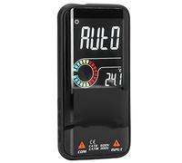 Fafeicy Multímetro Digital Recargable, Medidor de Voltaje CA CC de Rango Automático de Plástico con Pantalla LCD a Color para Electricistas e Ingenieros que Miden Capacitancia y Continuidad