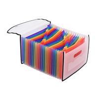 Fafeicy Organizador de Archivos de Archivo de Etiqueta Colorido Organizador de de de Gran Capacidad para la Escuela Extendida para la Escuela de Oficina en Casa, de Papel de Letra A4 -ton (24