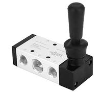 Fafeicy Palanca de 5 Vías de Aleación de Aluminio de Válvula Mecánica Neumática de Fabricación de Precisión para Aplicaciones Industriales