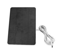 Fafeicy Panel Solar para Cámara de Seguridad, Material ABS, Potencia de Carga de 4W para Cámaras de Seguridad Inalámbricas para Exteriores, Adecuado para y Blink