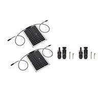 Fafeicy Panel Solar Portátil, 15W Monocristalino Impermeable (solar panel) | Preparación para la luz solar, salida de potencia máxima de 18 V, adaptador de dispositivo USB de 5 V, marco rígido