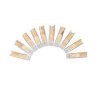 Fafeicy Paquete de 10 Cañas de Clarinete Bb Fuerza 2.5 con Caja de Plástico, Cañas Tradicionales de Punta Más Delgada para Profesionales Principiantes, Diseño Sin Archivar para un Sonido Claro y