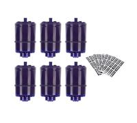 Fafeicy Paquete de 6 Filtros de Agua de Repuesto para RF-3375, Cartucho 3 en 1 Reduce, 100 Galones para Grifo de Cocina y Dispensador de Agua