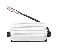 Fafeicy Pastilla de Guitarra Eléctrica, Doble Bobina, Alto Rendimiento, Hot Rail 2, Reemplazo Humbucker de Doble Hoja con Hot Rail, Pastilla de Guitarra Humbucker de Hoja, Acero Inoxidable para ST TL,