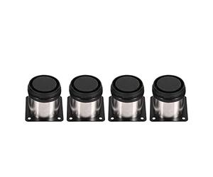 Fafeicy Patas Ajustables para Gabinete, Patas para Muebles de Acero Inoxidable, Redondas para sofá DIY, 60x60mm para Hogar, Oficina y Cocina