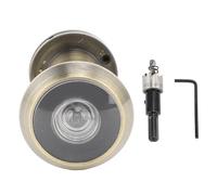 Fafeicy Peephole Visual de Puertas de Seguridad, Lente HD 200 ° Gran Angular 360 Grados Cubierta Privada Visor de Puertas antidespulé (Bronce)