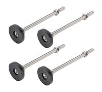 Fafeicy Pies Ajustables, Pies de Nivel de Servicio Pesado 4 Paquete con Ajuste de de 100 Mm de de 10 Kg de Capacidad para la Silla de Mesa del Gabinete de Trabajo