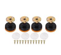 Fafeicy Pies Niveladores de Alta Resistencia, Nivelador de Patas Ajustable, Capacidad de 400 Kg con Base de Goma Reforzada para Muebles de Gabinete de Máquina de Banco de Trabajo