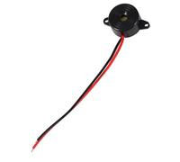 Fafeicy Piezoeléctrico, Zumbador de Tono Electrónico, 2312 DC 3-24 V, Cable de Sonido de Alarma Negro, Longitud 100 Mm, 85 a 95 Decibelios para Computadoras, Impresoras