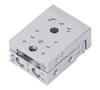 Fafeicy Pinza Paralela Neumática de Aire, Aleación de Aluminio con Diseño de Doble Acción para Equipos y Aplicaciones de Aire Comprimido (HLQ6-10S)