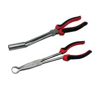 Fafeicy Pinzas para Extraer Casquillos de Bujía Acero Al Carbono para