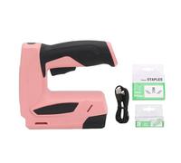 Fafeicy Pistola de Clavos Eléctrica, Grapadora Inalámbrica con Batería Recargable de 2000 MAh y 3 Interruptores de Seguridad para Proyectos de Artesanía de Reparación de Muebles de