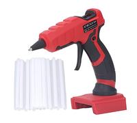 Fafeicy Pistola de Pistola de Pegamento Caliente Inalámbrica Pistola de Pegamento Caliente de Pegamento Caliente Precalentamiento de 50W Salida con Cubierta de Punta de Silicona Negra