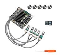 Fafeicy Placa Amplificadora de 2,1 Canales ZK-ST21 Salida de 100W + 200W con Módulo Amplificador de Sonido para Cine en Casa de Múltiples Entradas BT 5,1