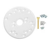 Fafeicy Placa base universal del router, acrílico con tornillos de centrado para enrutadores de ajuste de carpintería Auxi acrílico+material de latón