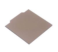 Fafeicy Placa de Acero PEI Impresora de Construcción Flexible Plataforma Magnética Superficie de Construcción Hoja Adhesiva de Cama Térmica Placa de Acero Magnética de 165x165 Mm con Polvo PEI de