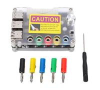 Fafeicy Placa de Expansión de Fuente de Alimentación con Perilla de Voltaje Ajustable Conector Adaptador de Módulo USB 2.0 de 24 Pines y 6 Puertos para Placa Banana Pi Tinker Nano Pi