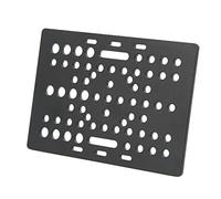 Fafeicy Placa de Pórtico de Aluminio, Placa Anodizada Negra de Alta Resistencia Universal Lineal, para la Máquina (Junta)
