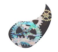 Fafeicy Placa Protectora contra Rayones para Guitarra Golpeador para Guitarra Acústica Resina de Epóxido de Celuloide Premium Placa Autoadhesiva para Rayones de 2 Mm de Espesor para una Fácil