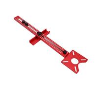 Fafeicy Plantilla de Corte Circular de Enrutador, Diámetro de Corte Máximo de 400 Mm, Herramienta para Trabajar la Madera de Aleación de Aluminio con Apertura de Orificio Ajustable