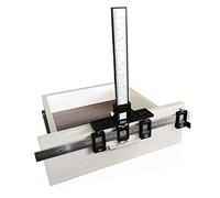 Fafeicy Plantilla de hardware para gabinetes, localizador de punzón con manija ajustable para guía de perforación para carpintería, instalación de perillas frontales de puerta y cajón