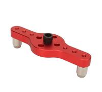 Fafeicy Plantilla Vertical para Agujeros de Bolsillo, Taladro Autocentrante para Carpintería, Aleación de Aluminio, Fácil de Usar, Multifuncional con Alta Eficiencia y Precisión (rojo)