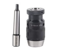 Fafeicy Portabrocas sin Llave, Eje Recto JT3, Adaptador de Broca de Torno Autoajustable de 1-16 Mm para Carpintería, Fresado CNC con Construcción de Acero de Primera Calidad