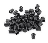 Fafeicy Portalámparas LED de Nailon de 3 Mm, 5 Mm, 8 Mm y 10 Mm, Montaje en Bisel, 50 Unidades, Soporte de Diodo Negro, Portalámparas LED con 4 Tamaños para Fijación en Placa de (8mm)
