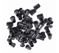 Fafeicy Portalámparas LED de Nailon de 3 Mm, 5 Mm, 8 Mm y 10 Mm, Montaje en Bisel, 50 Unidades, Soporte de Diodo Negro, Portalámparas LED con 4 Tamaños para Fijación en Placa de (5 mm)