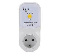 Fafeicy Protector de Voltaje, Protector contra Sobretensiones, Toma de Corriente con Pantalla LED de Voltaje Ajustable para Refrigerador, TV, Aire Acondicionado